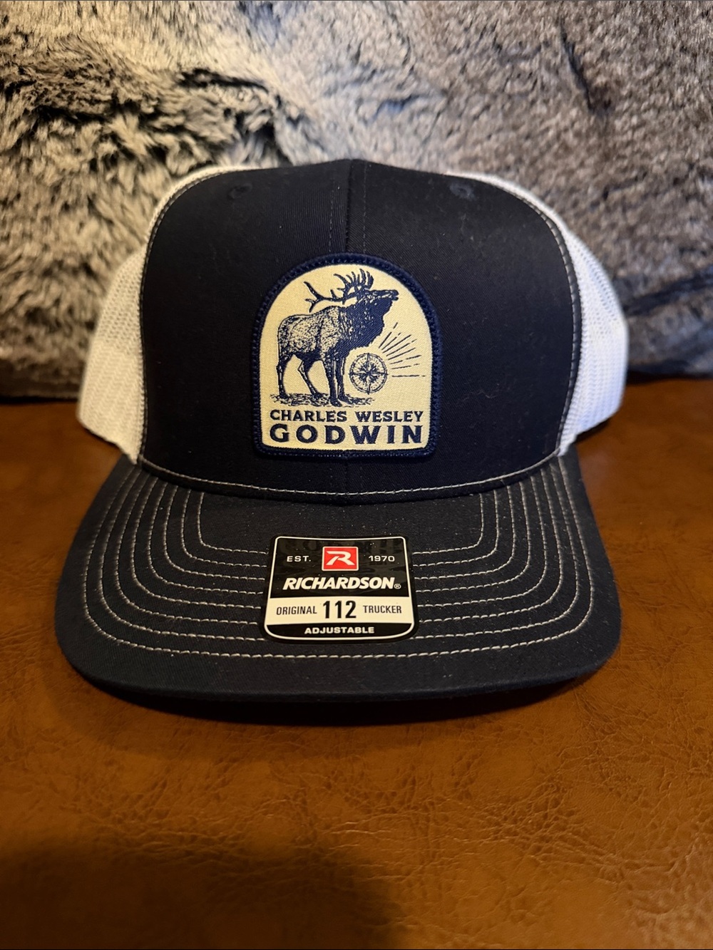 Charles Wesley Godwin Trucker Hat - Navy & White